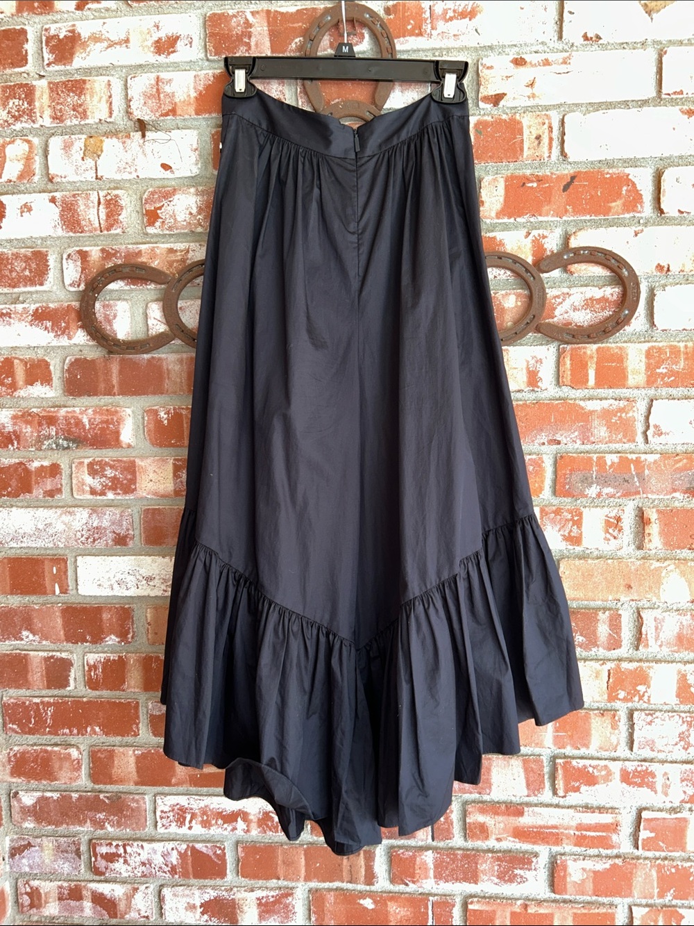 TIBI Ruffle Poplin Culottes In Black - Picture 10 of 11